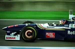 Images Dated 5th May 2021: 1997 EUROPEAN GP. Jacques Villeneuve qualifies in Pole positon of the grid for