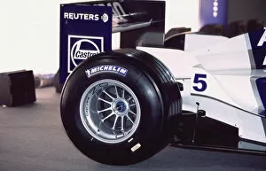 Images Dated 22nd June 2005: 2001 Williams FW23 Launch. Silverstone, England. 27th January 2001 Rear of the new BMW williams FW23