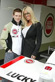 Images Dated 28th February 2002: 2002 Australian Grand Prix Analise and Anthony Davidson Albert Park, Melbourne