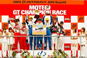 2002 Japanese GT Championship GT300 Podium Motegi, Japan. 15th September 2002 World Copyright - Yasushi Ishihara / LAT