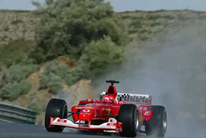 Images Dated 21st April 2021: 2003 Formula One Testing. Michael Schumacher, Ferrari F203
