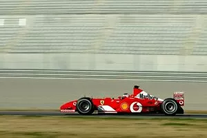 2003 Formula One Testing. Rubens Baricello, Ferrari F2003. Valencia, Spain. 11th Februeary 2003