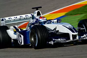2003 Formula One Testing Valencia, Spain. 25th November 2003. Juan-Pablo Montoya, BMW Williams FW25, action