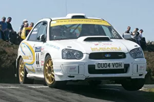 Images Dated 1st August 2004: 2004 British Rally Championship Jennie Lee Hermansson Manx International Rally 2004