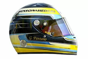 Images Dated 16th September 2004: 2004 Formual One Driver Helmets Giorgio Pantano, Jordan Ford EJ14