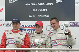 2004 Formula Palmer Audi Championship Podium race 1 Spa Francorchamps, Belgium. 10-12 September 2004