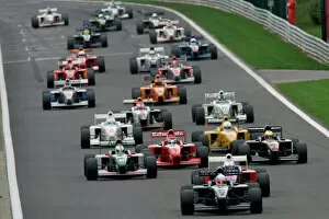 2004 Formula Palmer Audi Championship Start, Rob Jenkinson leads Spa Francorchamps, Belgium. 10-12 September 2004