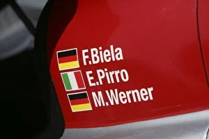 Images Dated 26th September 2012: 2006 Le Mans 24 Hours: F. Biela / E. Pirro / M. Werner, Audi Sport Team Joest