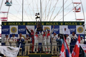 Images Dated 15th June 2008: 2008 Le Mans 24 Hours: Rinaldo Capello / Allan McNish / Tom Kristensen, no 2 Audi R10 TDI