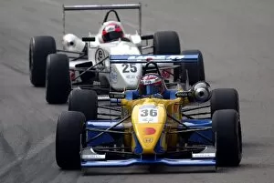 Images Dated 14th November 2003: 50th Macau Grand Prix: Fairuz Fauzy, Promatecme, leads Robert Kubica, Target Racing