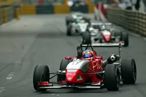 Images Dated 16th November 2003: 50th Macau Grand Prix: Nicolas LaPierre Signature waves to the crowd having just won the 50th