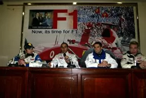 Images Dated 22nd November 2003: 5th F3 Korea Super Prix: Top 4 qualifies L to R, Nelson Piquet Jnr Hitech Racing