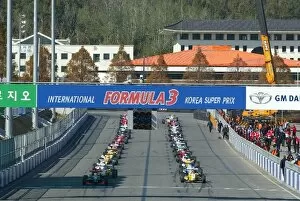 5th F3 Korea Super Prix: The grid lines up for race one in Changwon city