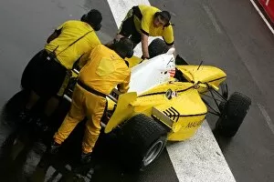 Images Dated 27th January 2006: A1 Grand Prix: Damaged nose on the car of Alex Yoong A1 Team Malaysia