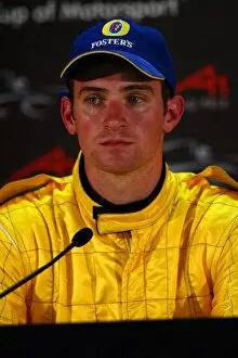 Images Dated 4th November 2005: A1 Grand Prix: Will Davison A1 Team Australia in a press conference to officially announce
