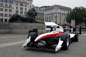 Images Dated 30th September 2004: A1 Grand Prix Launch: The A1 Grand Prix car in Trafalgar Square