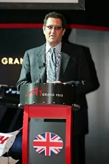 Images Dated 1st October 2004: A1 Grand Prix Launch: Richard Dorfman Television rights negociator