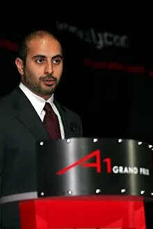 Images Dated 1st October 2004: A1 Grand Prix Launch: Sheikh Maktoum Hasher Maktoum Al Maktoum CEO and President of A1 Grand Prix