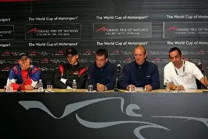 Images Dated 22nd October 2005: A1 Grand Prix: The Press Conference: A1 Grand Prix, Rd3, Estoril, Portugal, Practice