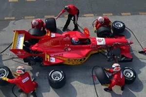 Images Dated 11th December 2005: A1 Grand Prix: Tingyi Jiang A1 Team China makes a pitstop