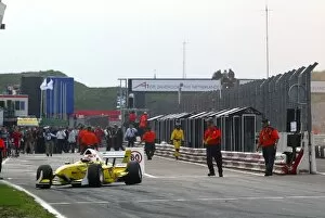 Dutch Collection: A1GP: Alex Yoong A1 Team Malaysia pulls into the end of the pitlane with suspension problems