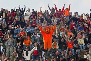 Dutch Collection: A1GP: A large orange lion in the crowd: A1GP, Rd1, Feature Race, Zandvoort, Holland, 1 October 2006