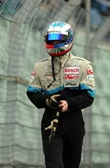 Images Dated 28th April 2003: Alexandre Premat (FRA), ASM F3, Dallara-Mercedes, walks back after crashing with Alexandros