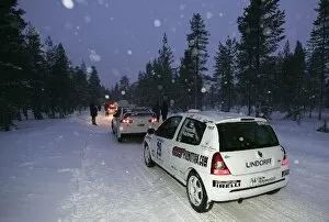 Images Dated 22nd January 2009: Arctic Rally: Drivers wait to start the Shakedown Stage