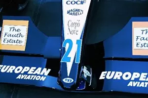 Images Dated 1st March 2001: Australian GP: The front wing of the new European Minardi PS01