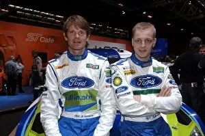 Images Dated 13th January 2006: Autosport International Show 2006: 2006 Ford WRC drivers Marcus Gronholm and Mikko Hirvonen