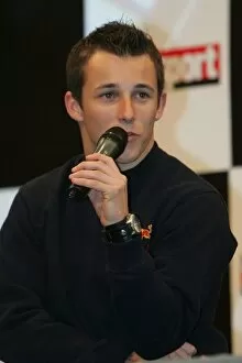 Images Dated 15th January 2006: Autosport International Show 2006: Christian Klien Red Bull Racing, is interviewed on the main stage