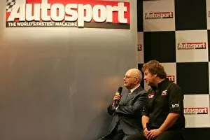 Birmingham Gallery: Autosport International Show 2006: Tom and Kevin Wheatcroft owners of the Donington Grand Prix collection on the Autosport stage