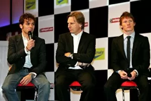 Images Dated 11th January 2007: Autosport International Show: Luca Filippi with David Sears and Mike Conway