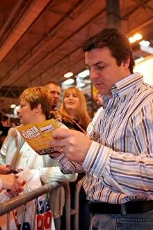 Show Gallery: Autosport International Show: Mark Blundell signs autographs for the fans