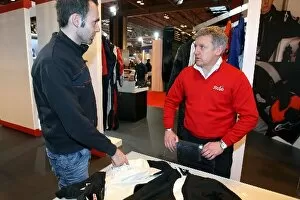 Images Dated 9th January 2009: Autosport International Show: Nicky Grist Rally Co-driver on the Alpinestars stand