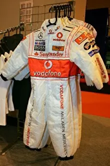 Images Dated 11th January 2008: Autosport Show: Clothing merchandise on the McLaren stand