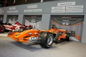 Images Dated 10th January 2008: Autosport Show: The F1 display with Spyker in the foreground