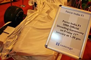 Images Dated 11th January 2008: Autosport Show: The uncovered Force India F1 car