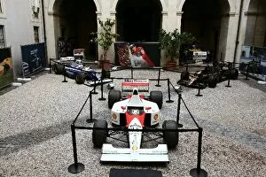 Images Dated 24th September 2009: Ayrton Senna 15th Anniversary: The exhibition hall showing the Williams FW16