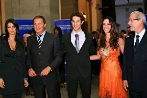 Images Dated 24th September 2009: Ayrton Senna 15th Anniversary: L-R: Bruno Senna and sister Bianca Senna opened the exhibition