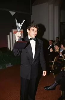 Images Dated 29th May 2021: Ayrton Senna with his Autosport Award in 1991 Formula One World Championship World