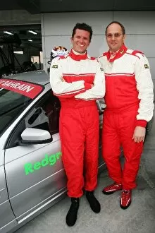 Images Dated 11th March 2006: Bahrain Pro Celebrity Race: Garth Tander with Sir Steve Redgrave