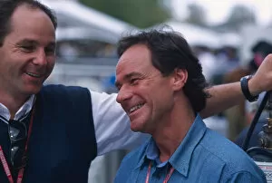Images Dated 10th March 2003: Barry Sheene 1953 - 2003 Barry Sheene and friend Gerhard Berger World Copyright