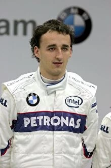 Images Dated 16th January 2007: BMW F1.07 Launch: Robert Kubica, BMW Sauber