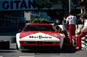 Images Dated 24th September 2003: BMW M1 Procar Championship: The Project Four team work on the BMW M1 of Niki Lauda, who won the race