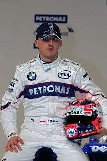 Images Dated 14th January 2008: BMW Sauber F1. 08 Launch: Robert Kubica BMW Sauber F1
