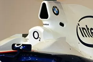 Images Dated 17th January 2006: BMW Sauber Launch: Cockpit and airbox detail on the new BMW Sauber F1.06