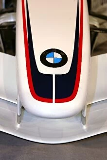 Images Dated 17th January 2006: BMW Sauber Launch: Nosecone detail on the new BMW Sauber F1.06