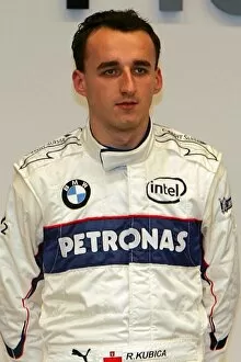 Images Dated 8th February 2006: BMW Sauber Launch: Robert Kubica BMW Sauber F1 Team