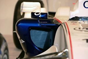 Images Dated 17th January 2006: BMW Sauber Launch: Sidepod detail on the new BMW Sauber F1.06